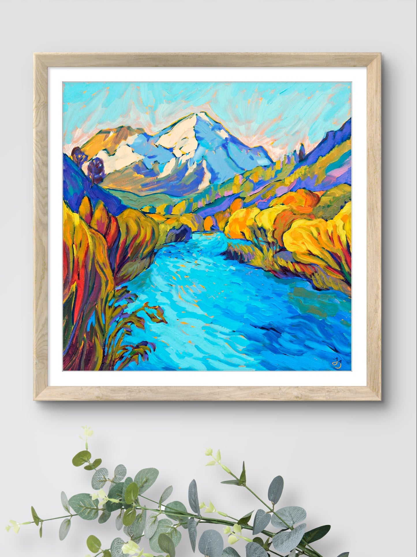 River Mountain Print