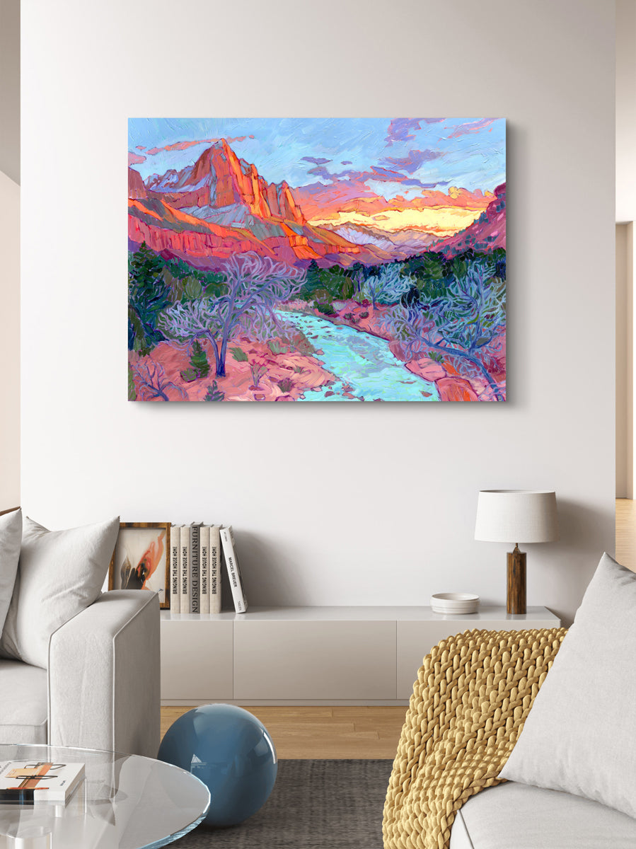 Last Light on the Watchman Print