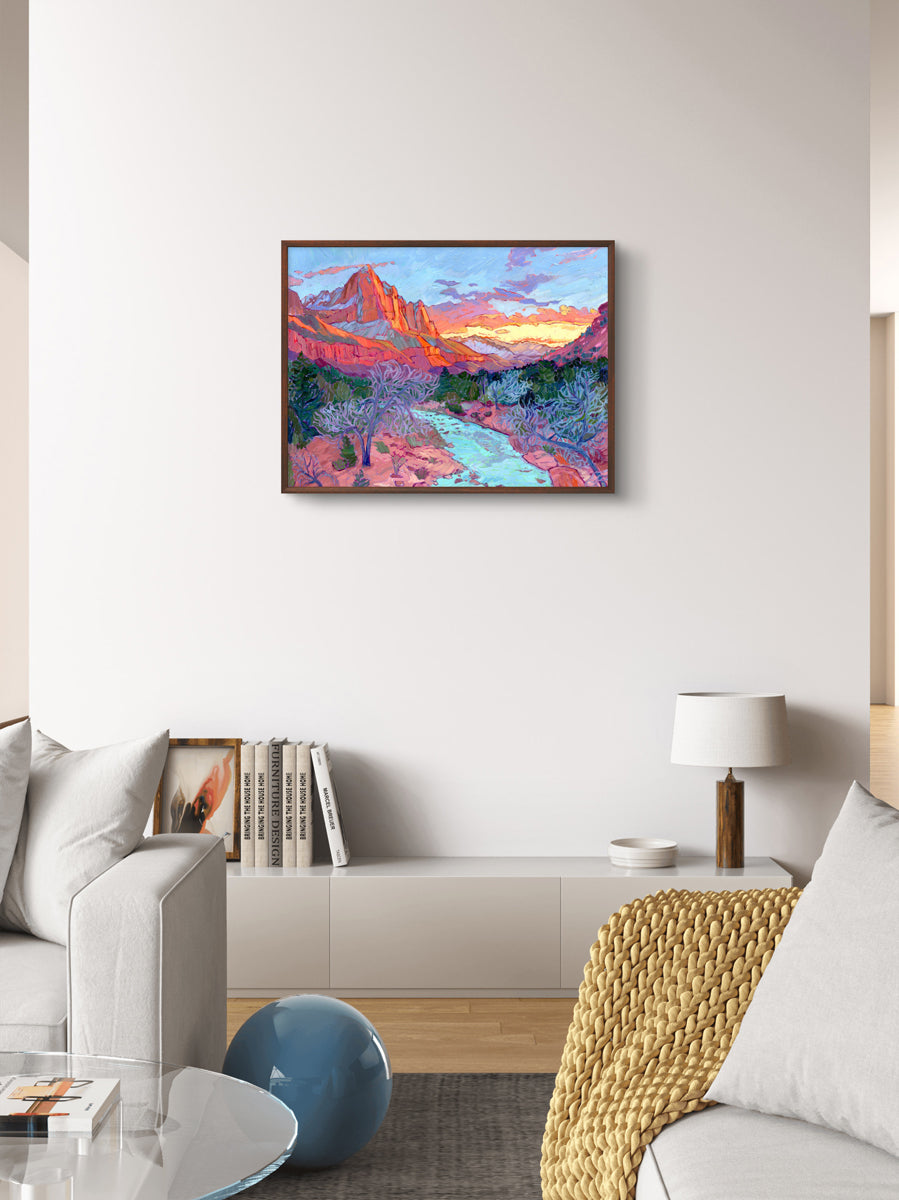 Last Light on the Watchman Print