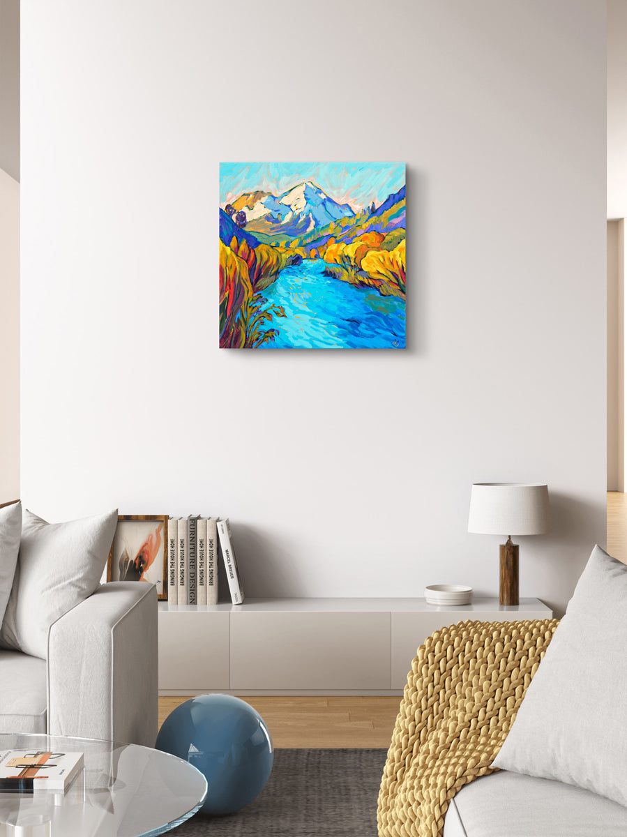 River Mountain Print