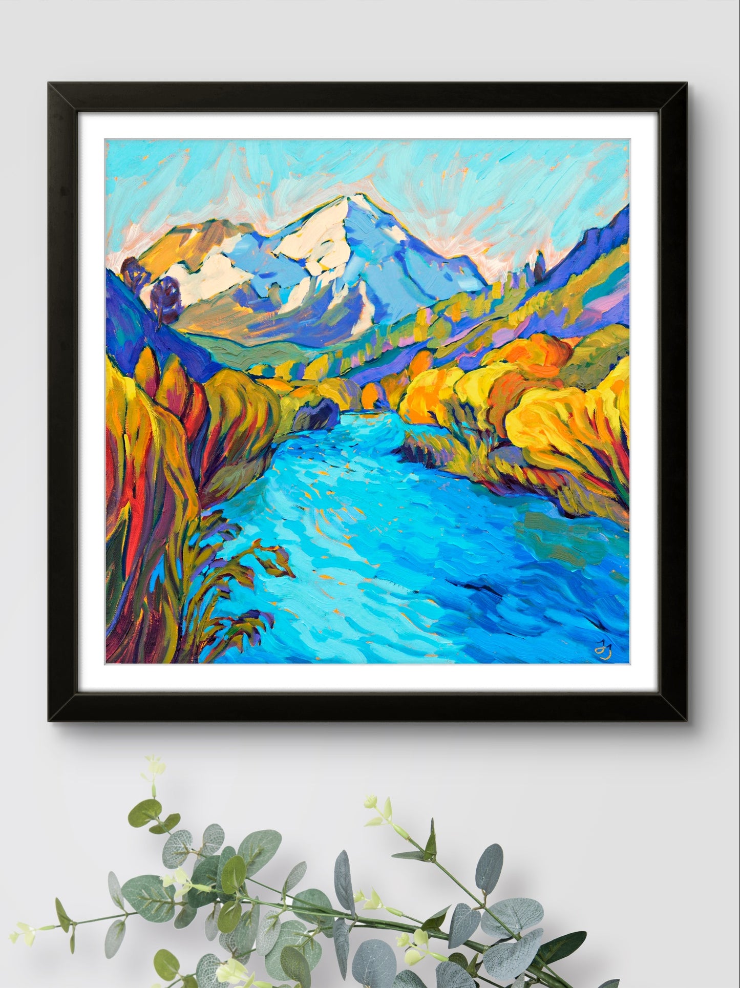 River Mountain Print