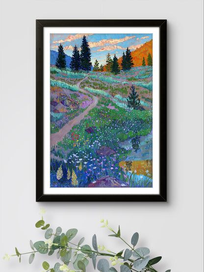 Wildflowers and Sage Print