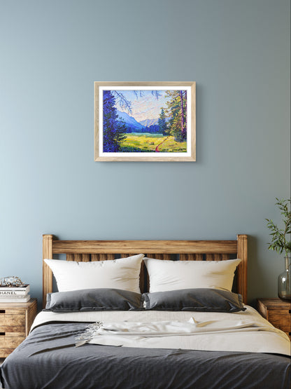 Trek Through Golden Meadows Print