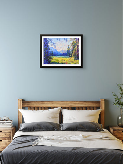 Trek Through Golden Meadows Print