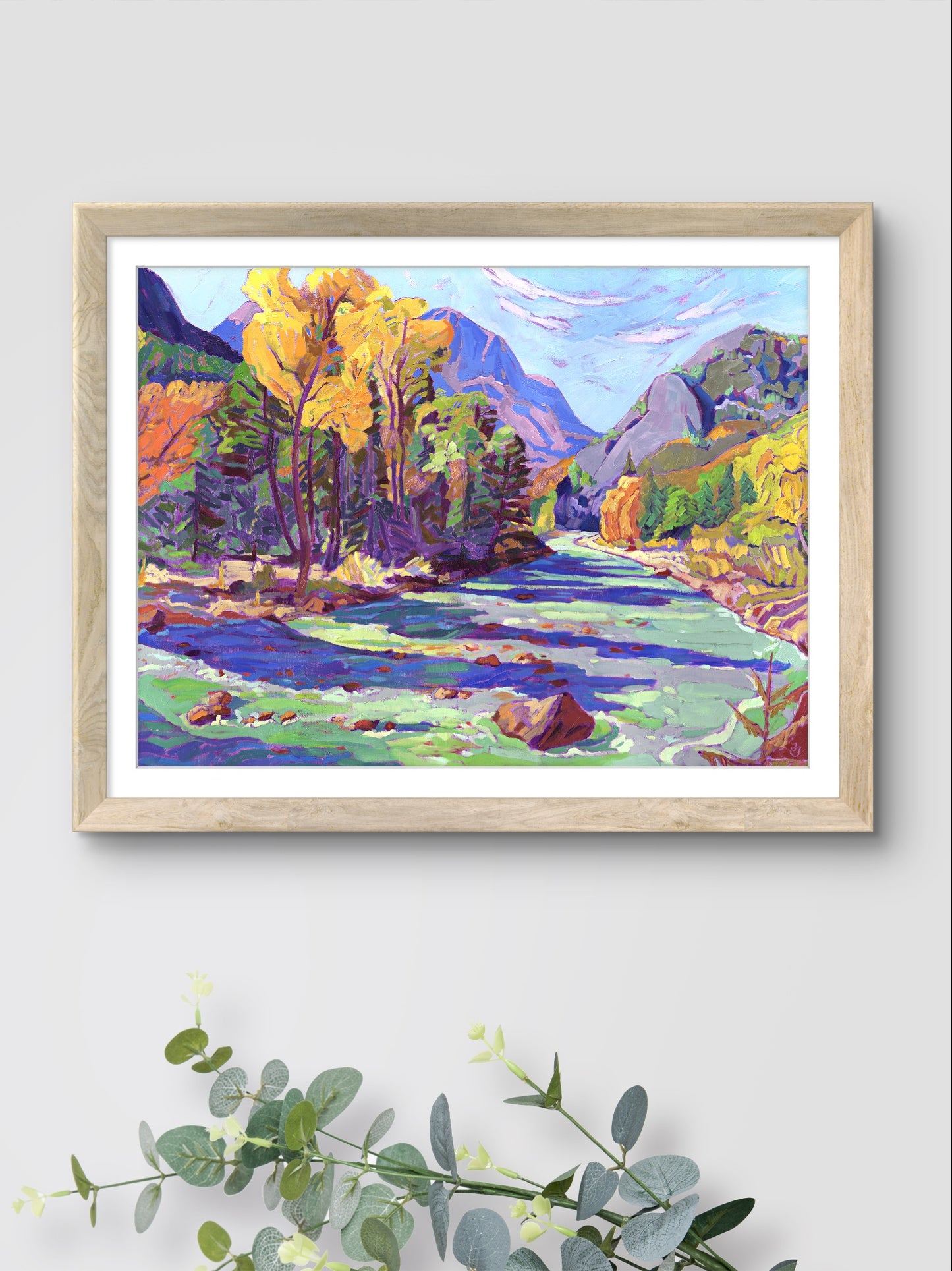 River Aspens Print