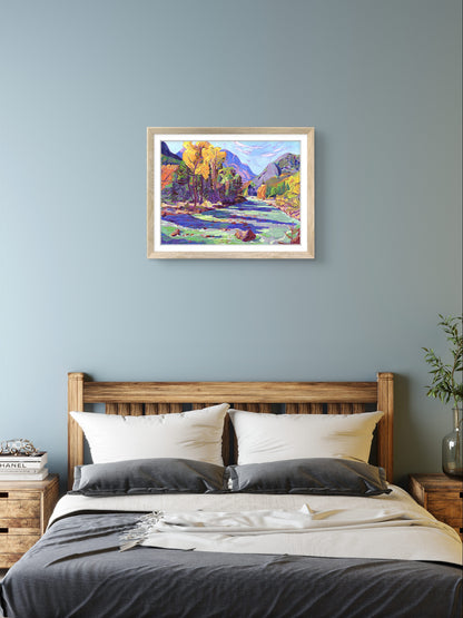 River Aspens Print