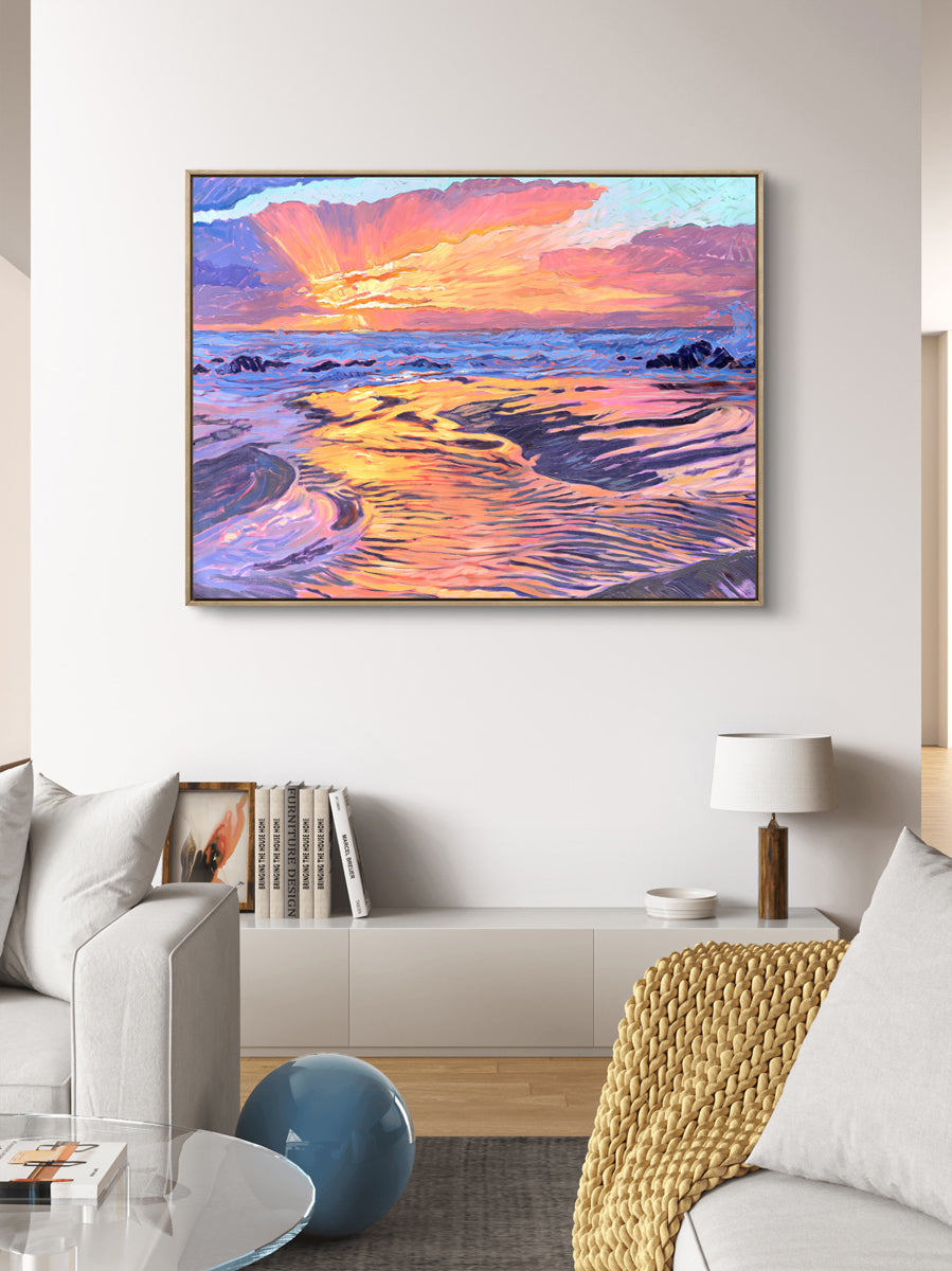 Fire and Water Archival Canvas Print