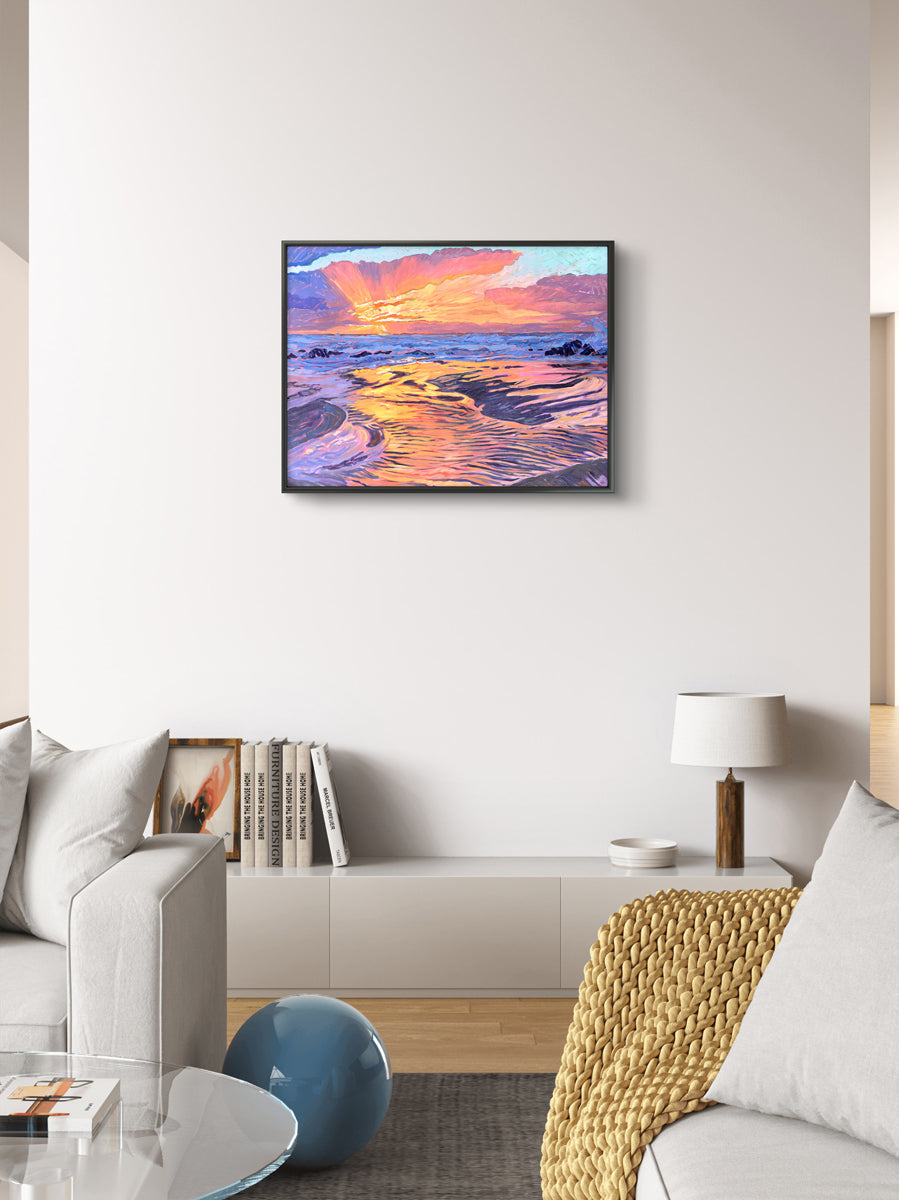 Fire and Water Archival Canvas Print