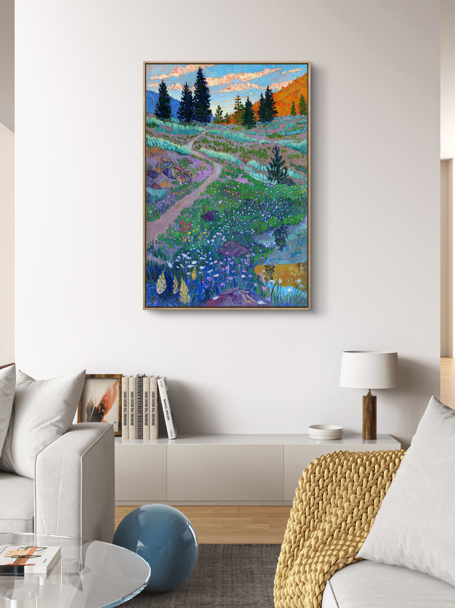 Wildflowers and Sage Archival Canvas Print