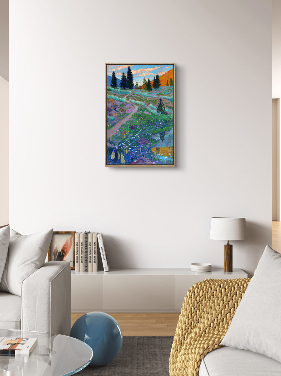 Wildflowers and Sage Archival Canvas Print