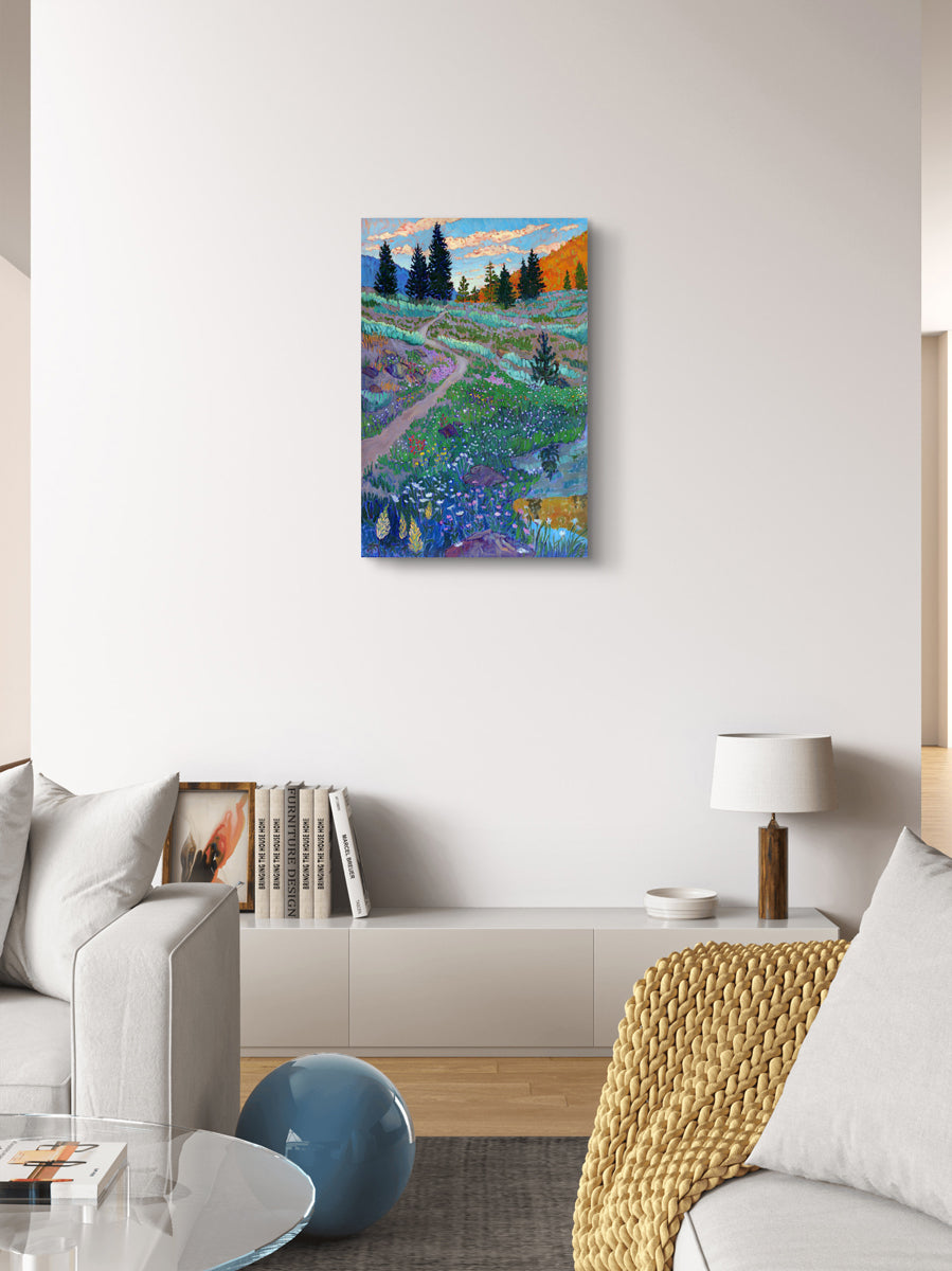 Wildflowers and Sage Archival Canvas Print
