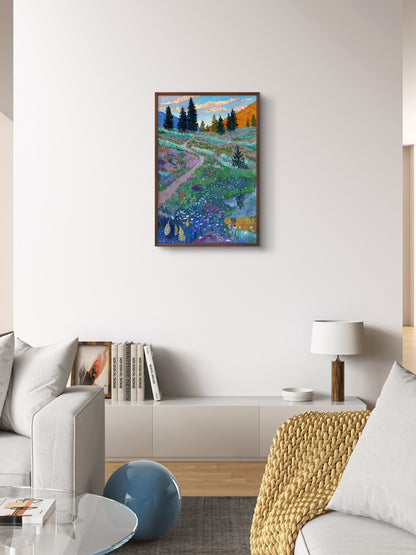 Wildflowers and Sage Archival Canvas Print