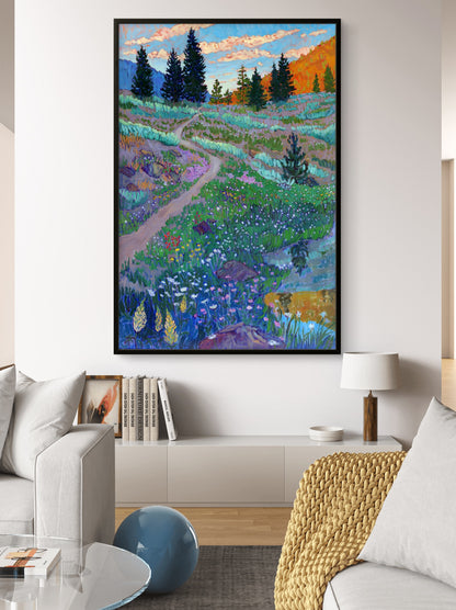 Wildflowers and Sage Print