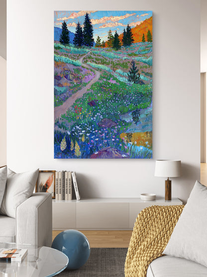 Wildflowers and Sage Print