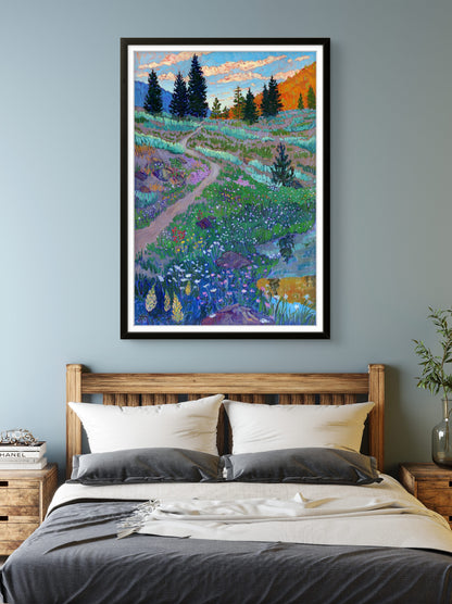 Wildflowers and Sage Print