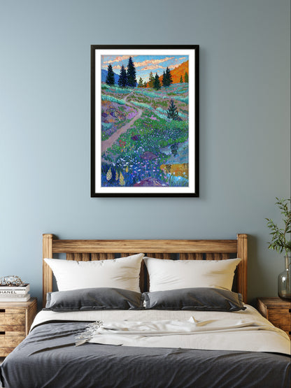 Wildflowers and Sage Print