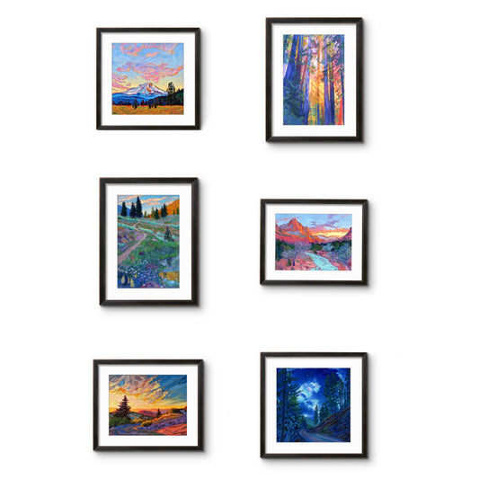 (NEW) Set of Six Mini Art Prints - Landscapes